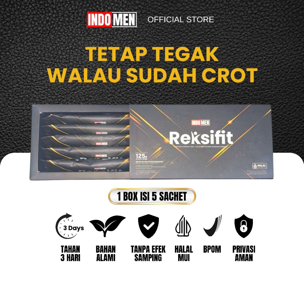 

INDOMEN Reksifit 1 Box 5 Sachet Kopi Vitalitas Pria Istimewa