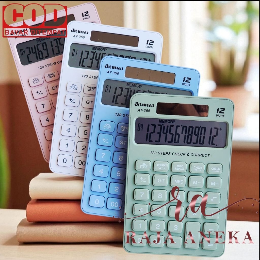 

Kalkulator Meja Model Baru Warna Pastel 12 Digit Tipe 366 Calculator Check Ulang dan Correct