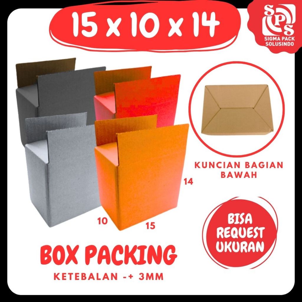

Box 15x10x14 A0 / Kardus 15x10x14 A0 Packing Karton / Dus 15x10x14 A0 Kotak Botol Kemasan Zigma Shop