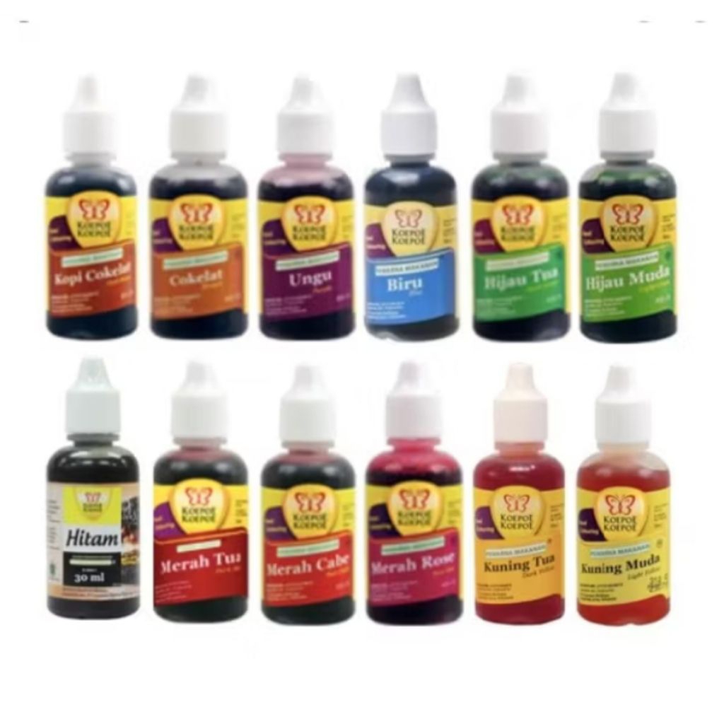

PEWARNA MAKANAN KOEPOE KOEPOE KEMASAN 30ML/ALL VARIAN KOEPOE KOEPOE