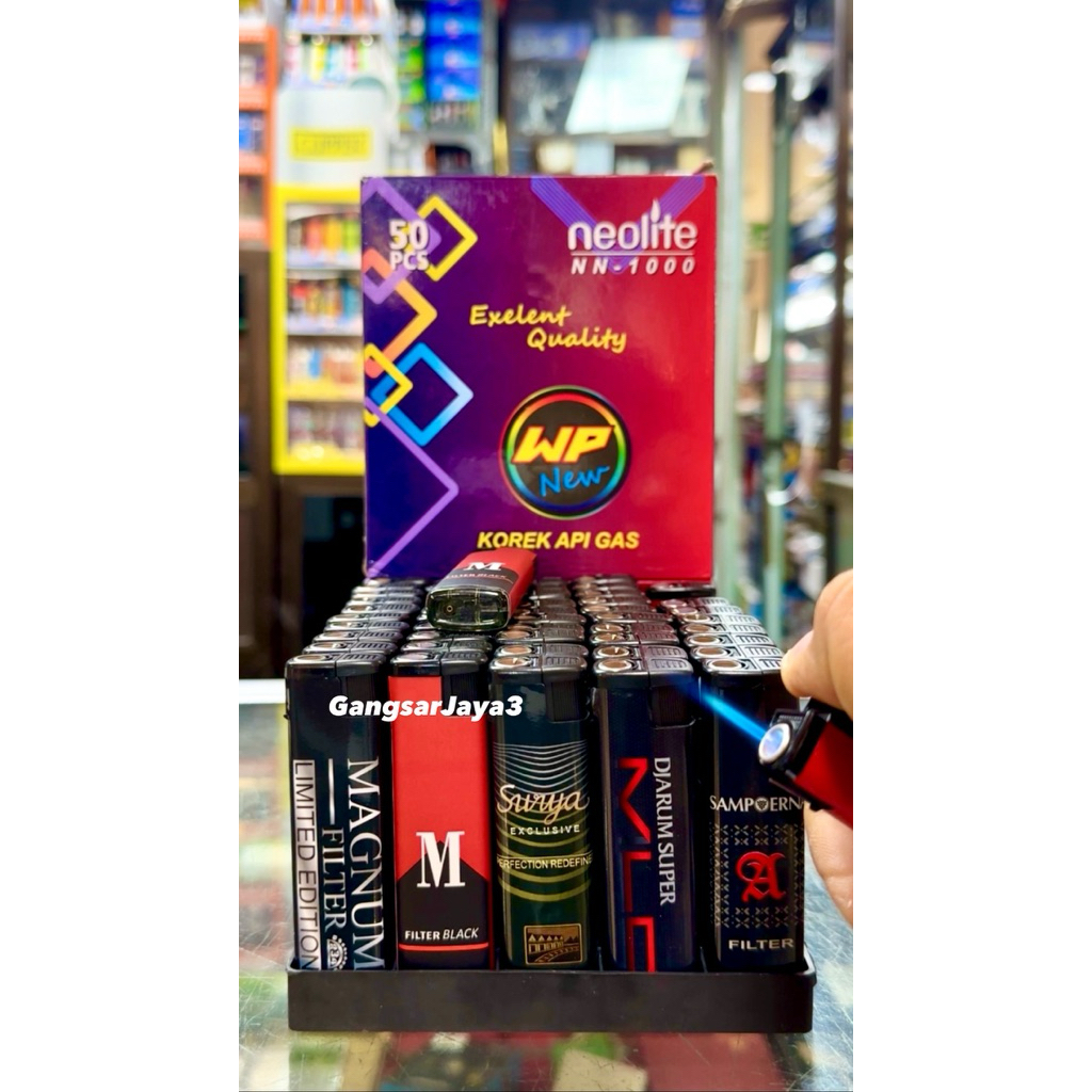 korek bara torch neolite bisa isi ulang | 50pcs