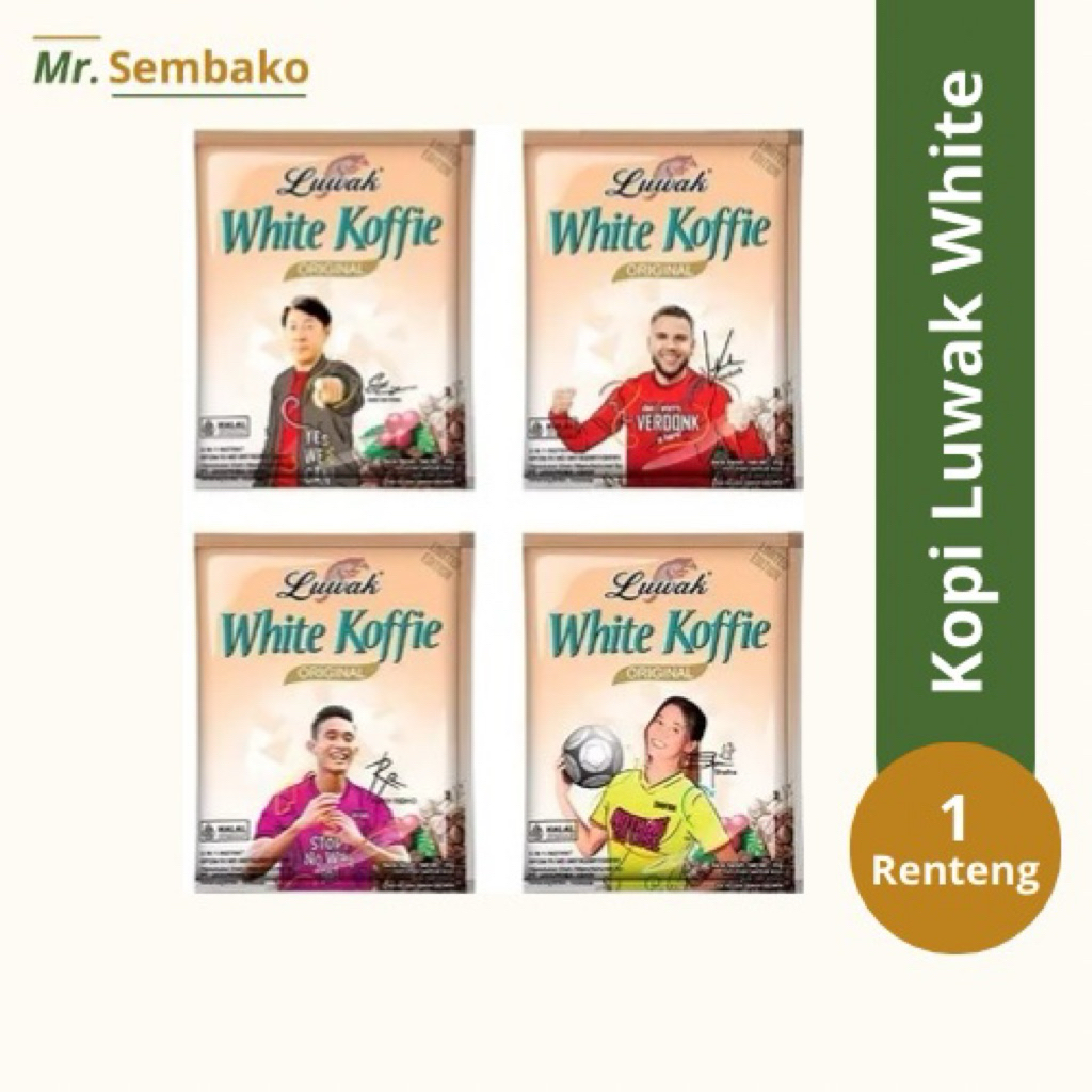 

Luwak White Coffe 1 Renteng isi 10 - Mr. Sembako