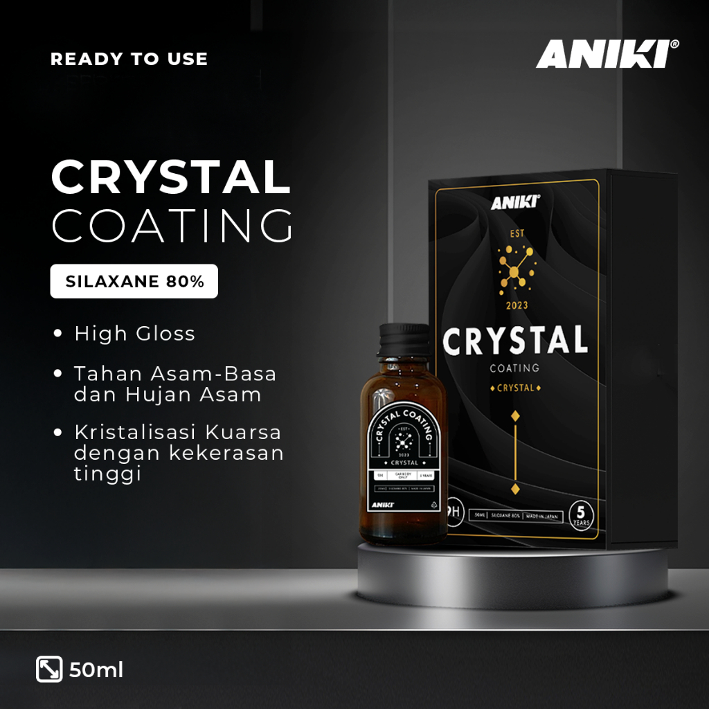 [ ANIKI ] Crystal Coating 50ml - Coating mobil/ Coating Motor