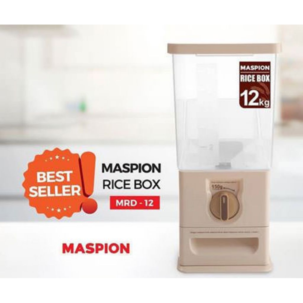 rice box Maspion MRD 12 12KG box beras maspion tempat beras maspion