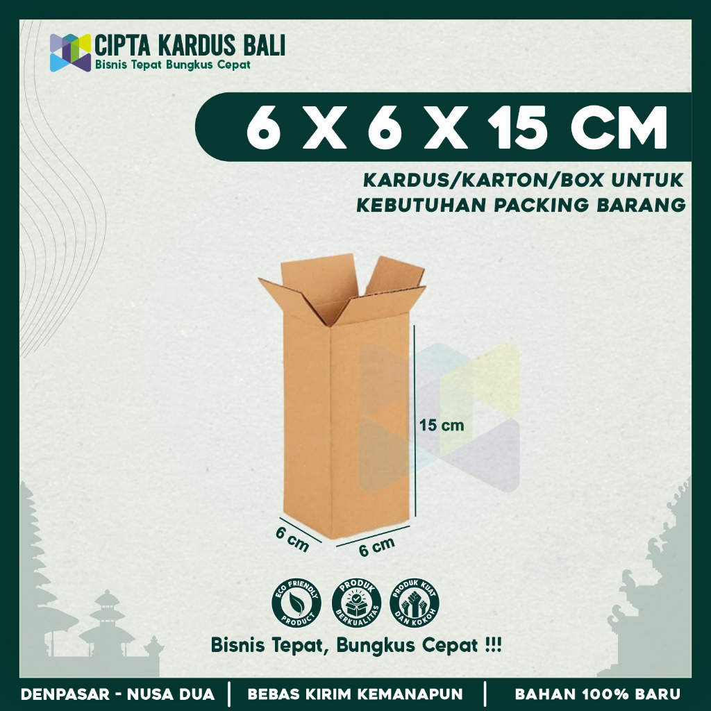 

Kardus Packing 6x6x15 | Box packing | Karton Packing