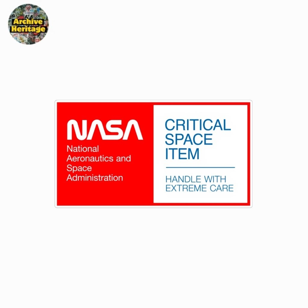 

sticker Nasa National Aeronautics and Space Administration critical space item stiker