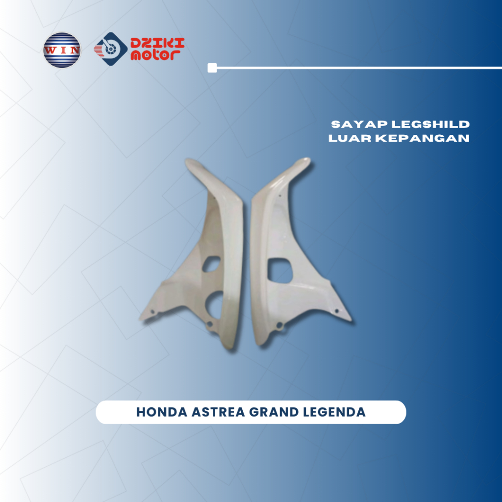 Sayap Legshild Luar Kepangan Honda Astrea Grand Legenda Bulus Putih  Merek WIN