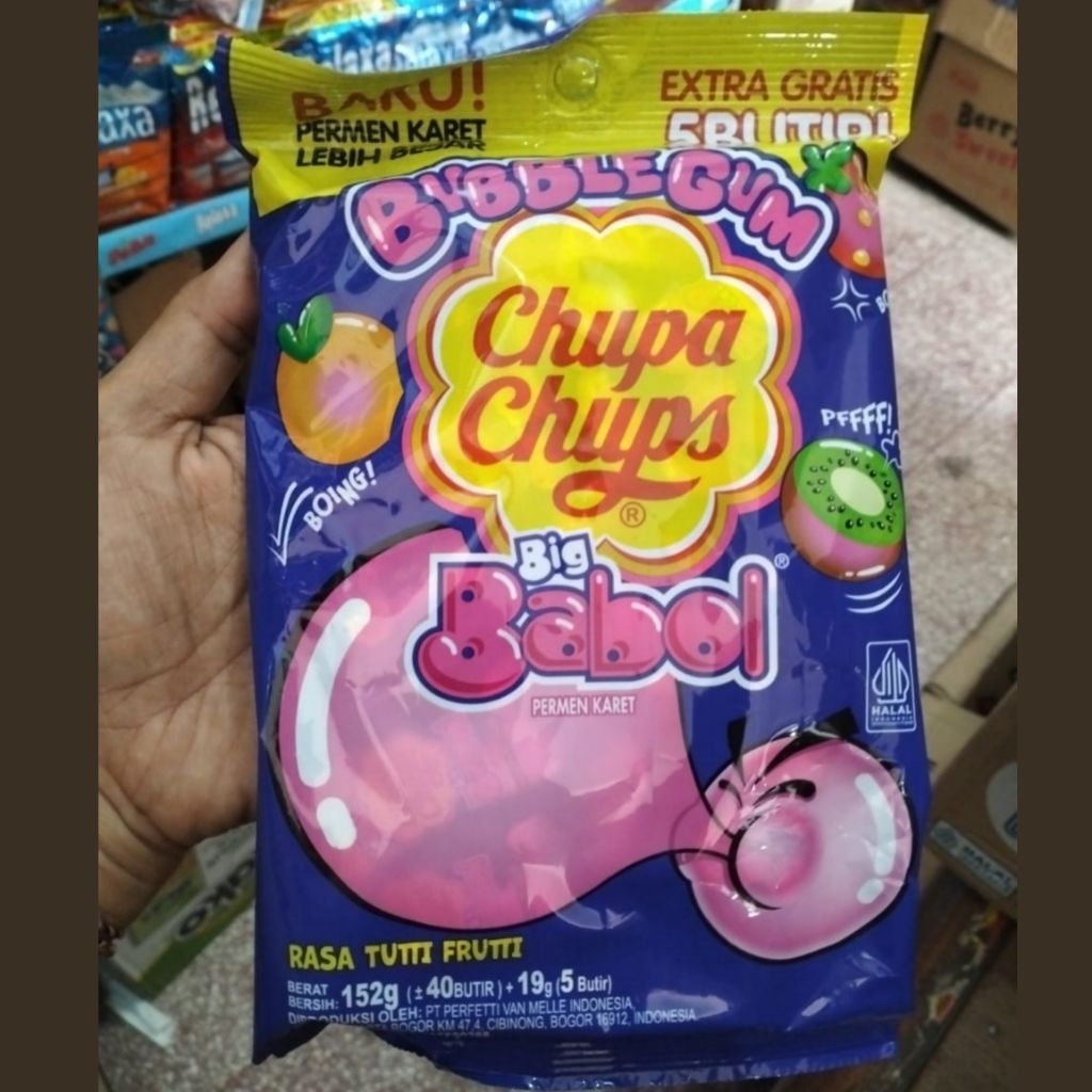 Yummy Mamii Big Babol 152Gr Stroberi Asteroid Aneka Buah Tutti Fruti