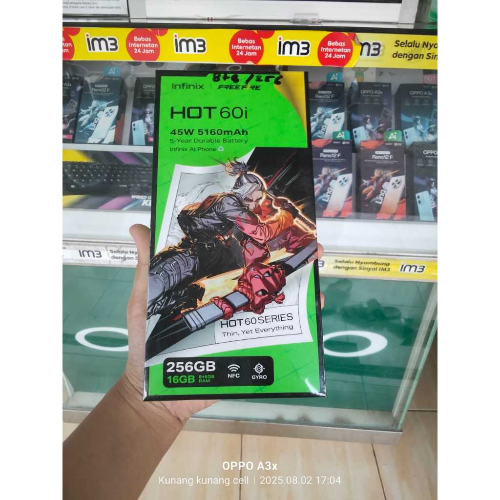 INFINIX Hot 60i Series Baterai Infinix 256GB 16GB RAM