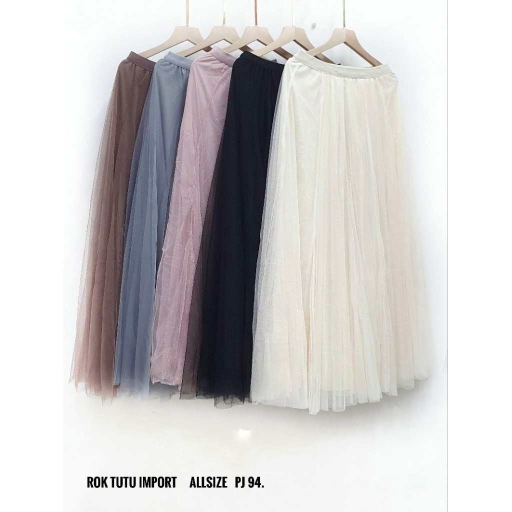 rok tutu import / rok tile wanita