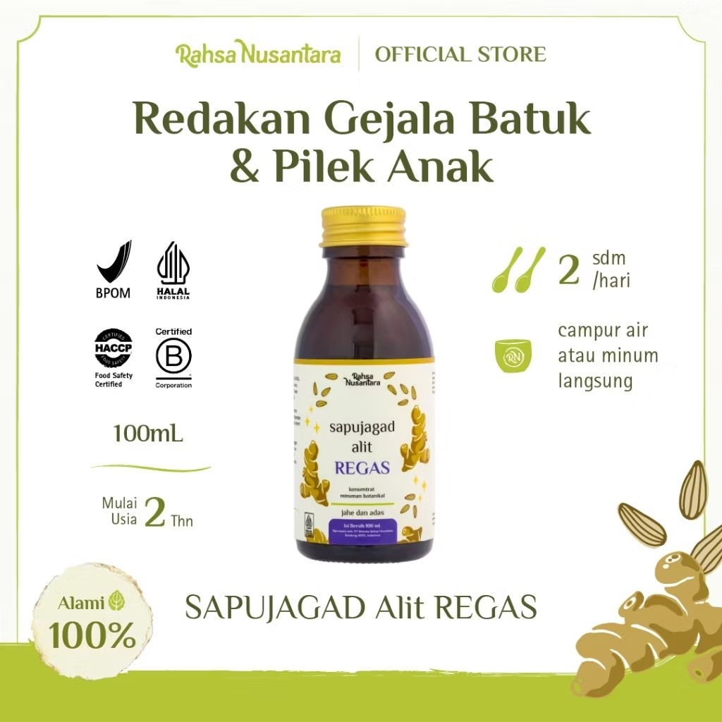 

Sapujagad Alit Regas by Rahsa Nusantara | Herbal Alami Flu Batuk Pilek