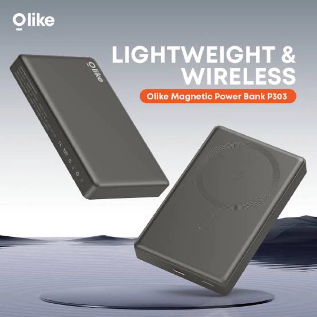 MAGSAFE POWERBANK BY OLIKE || P303 10.000 MAh TITANIUM PRODUK