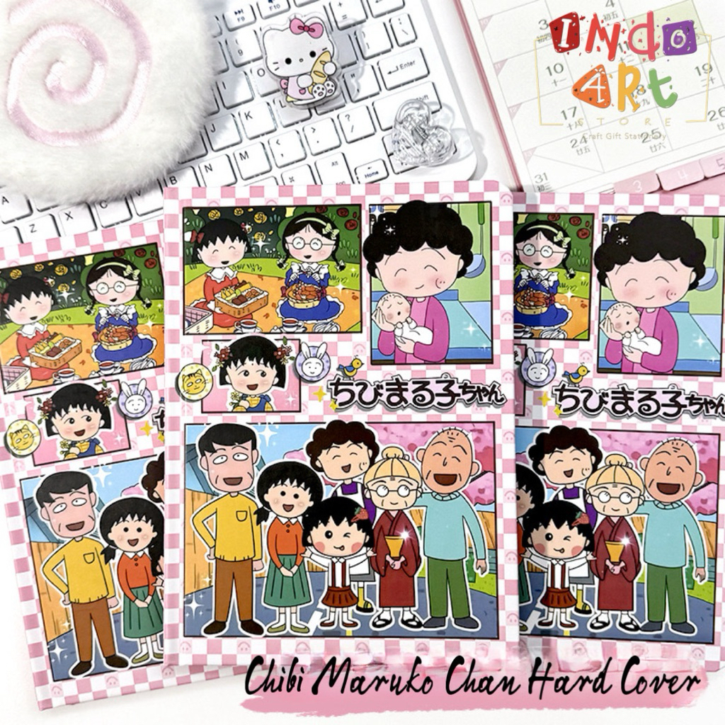 

(IAS) Buku Catatan Note Book Binder Notepad A5 Anime Chibi Maruko Chan Cardcaptor Sakura Kinomoto Kuro Li Ghibli Clamp Lucu Unik Full Colour