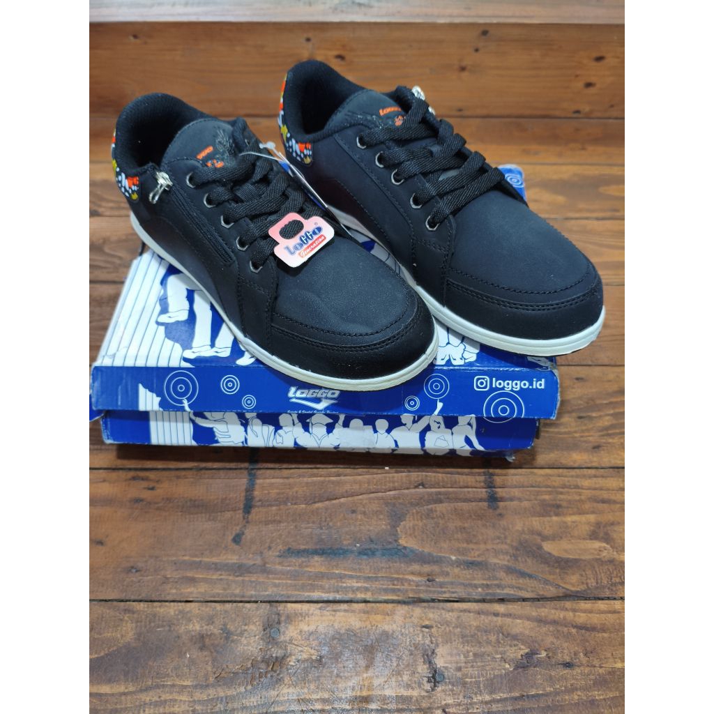 Sepatu Loggo Anak/sepatu anak sekolah/sepatu loggo original