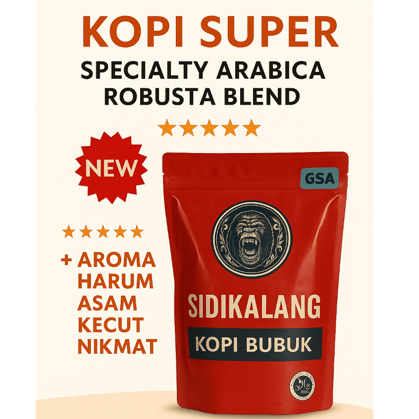 

GSA COFFEE Kopi Bubuk Murni 1Kg 1 Kg Sidikalang Medan