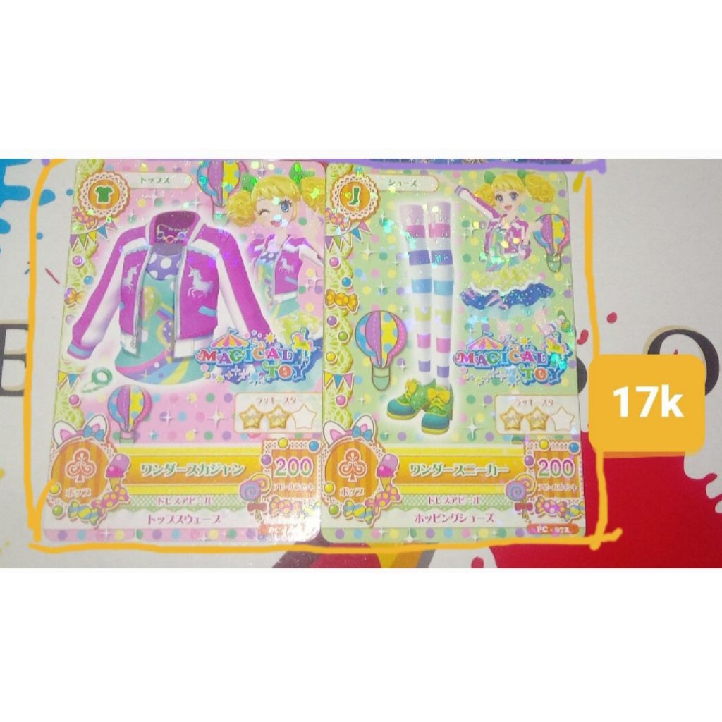 kartu aikatsu pc (promotion card) merek magical toy