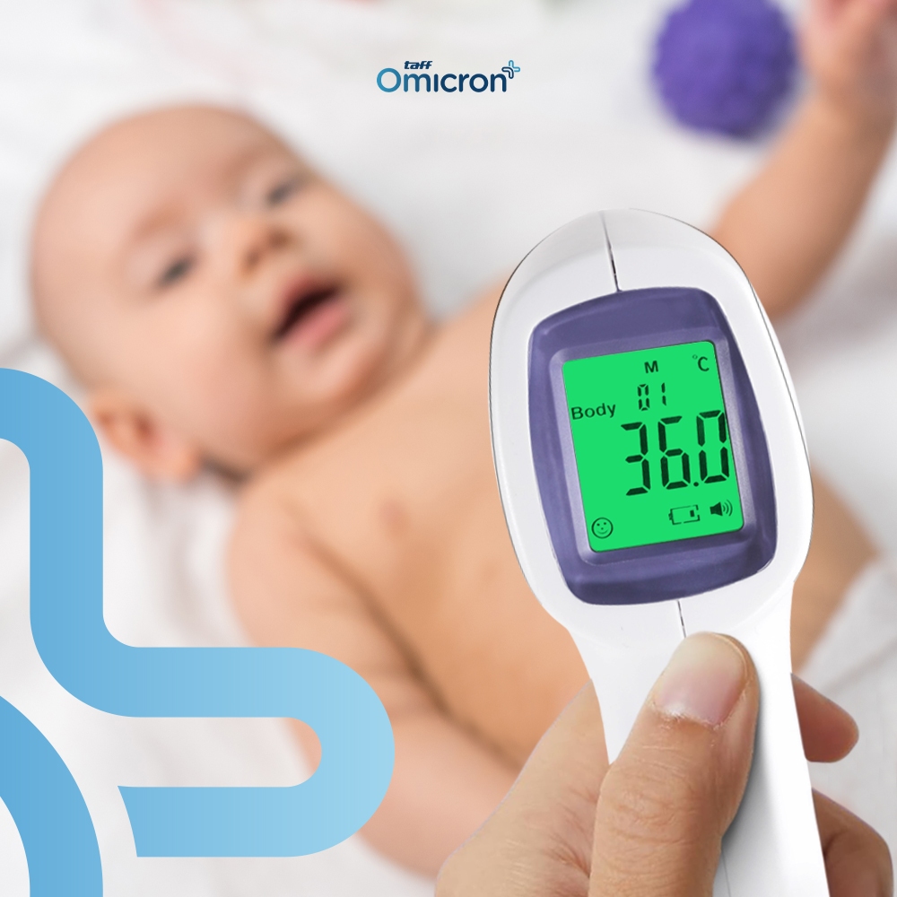 EBS Thermometer Tembak Suhu Badan Thermogun Infrared Pengukur Suhu Badan Demam Anak Dewasa