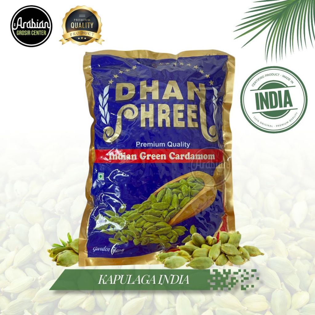 

Kapulaga India Hijau Besar 1kg / Kapolaga Arab Hijau segar 1 Kg