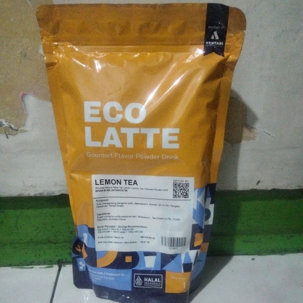 

Bubuk Minuman Aneka Rasa EcoLatte Rasa Lemon Tea 1kg Ex Cho' Latte