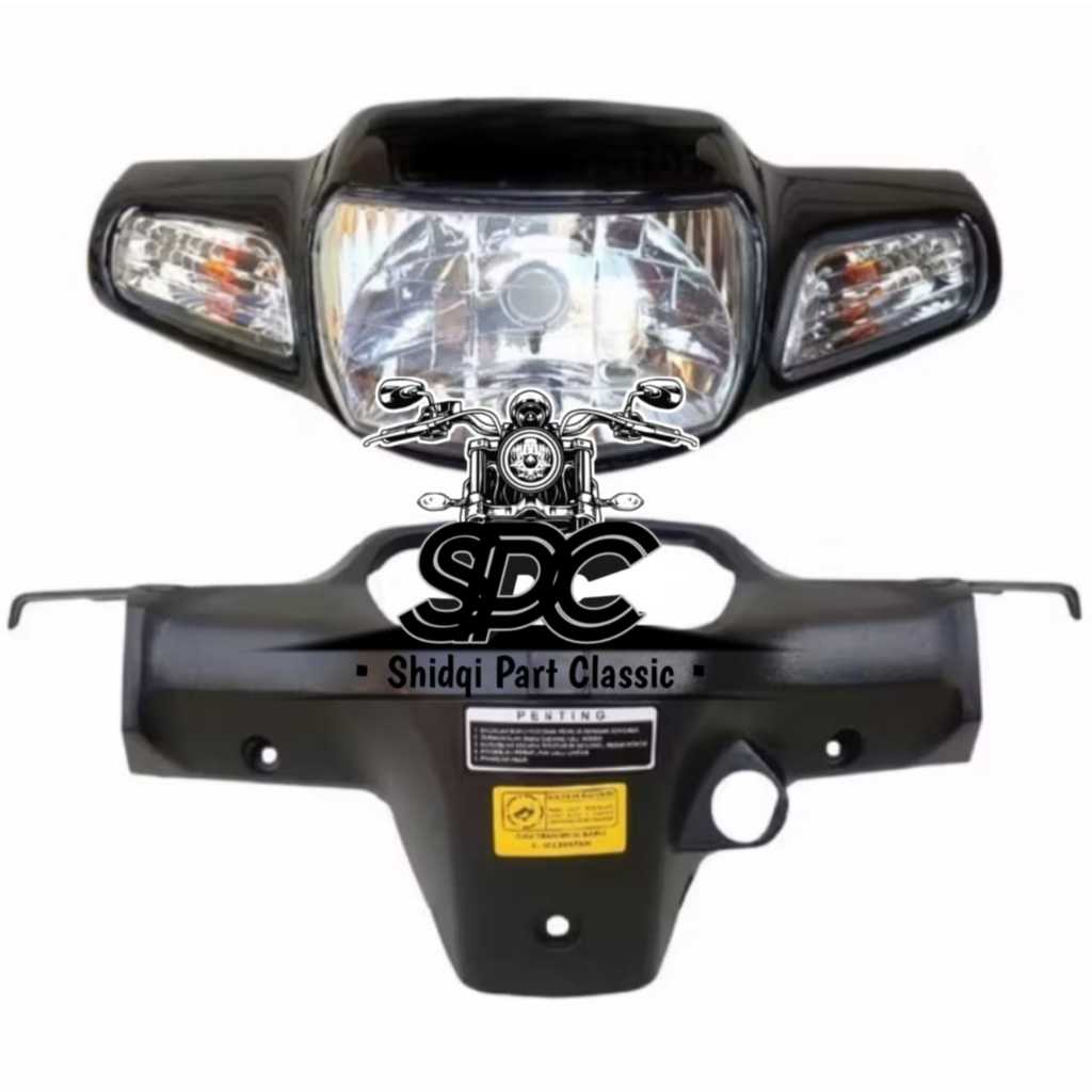 PROMO COD batok totok kepala depan belakang astrea legenda 2 grand warna hitam full set lampu depan 