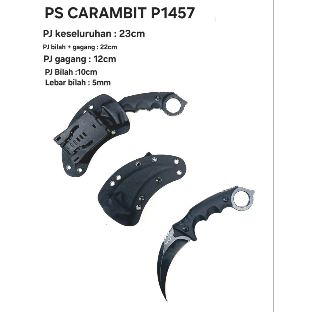 Pisau Kerambit Tactical Military Custom Ukir Bisa Request Gambar Logo Sendiri