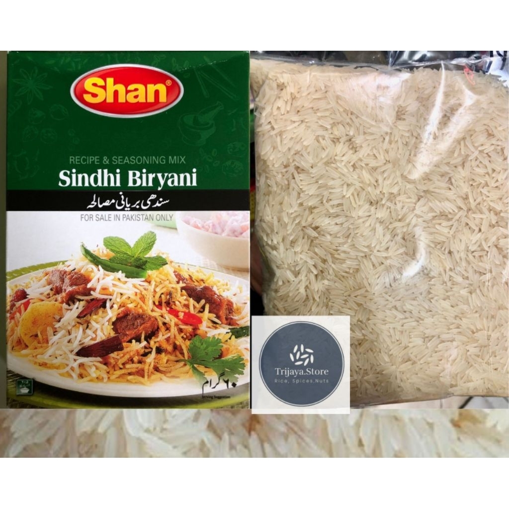 

Promo Paket Nasi Sindhi biryani, beras basmati 1kg dan bumbu Sindhi biryani