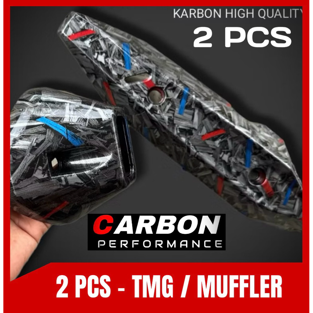 TUTUP KNALPOT VARIO NEW CARBON FORGED DAN MONCONG VARIO FORGED ▪️tutup knalpot vario carbon Forged w