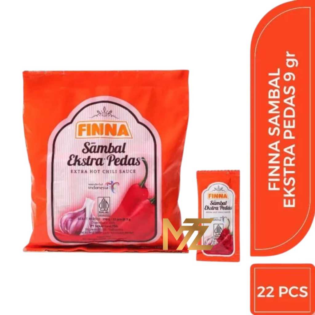 

☘️MUMTAAZZTORE☘️ FNNA FINNA SAOS SAMBAL EXTRA PEDAS 9GR ISI 22 SACHET