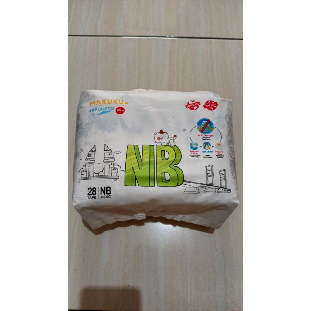PAMPERS MAKUKU NEW BORN TIPE TAPE (PEREKAT)