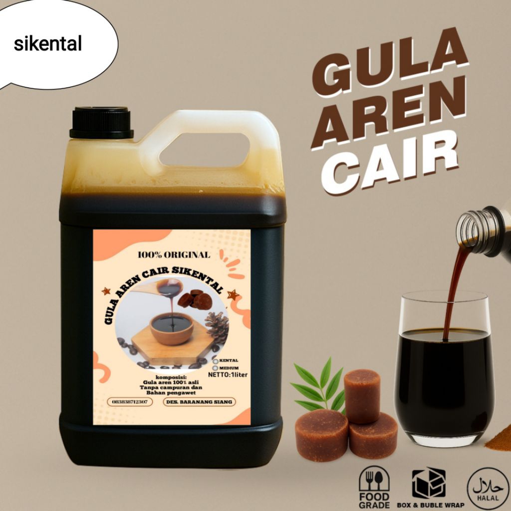 

gula aren cair sikental manis