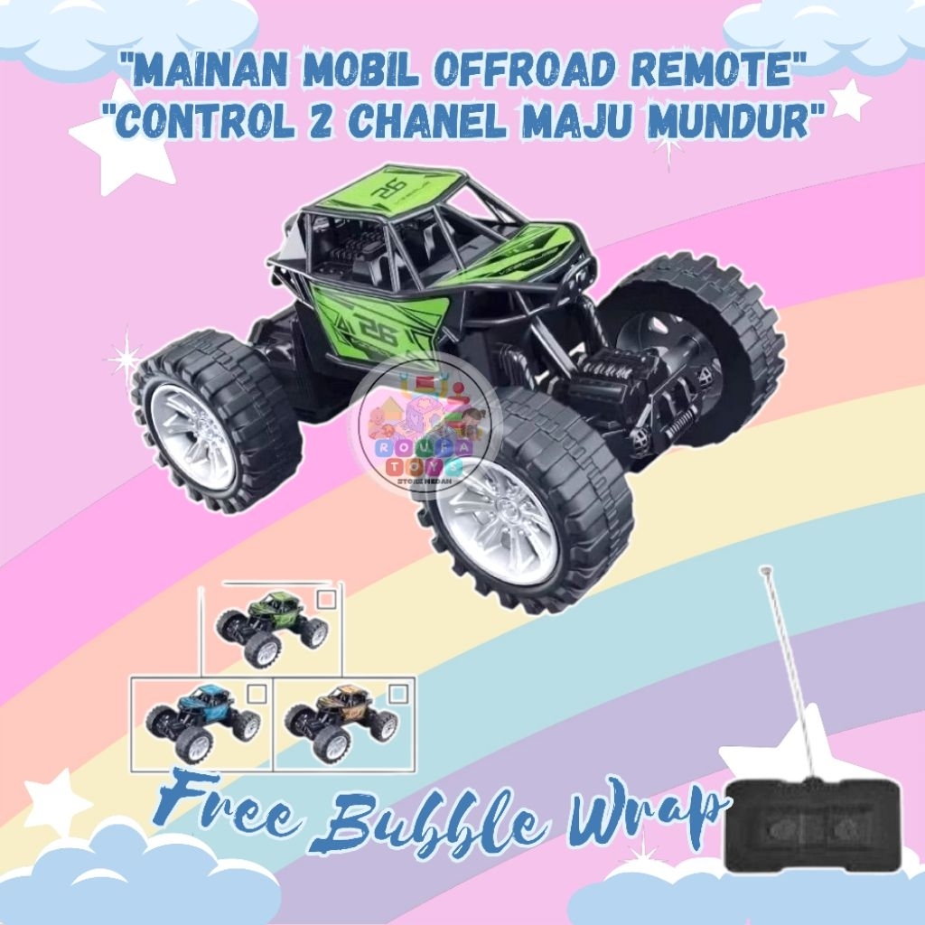 Mainan Anak Mainan Mobil Remote Control_R/C Mobil Murah 2 Channel / Mainan Mobil Remot Anak Laki