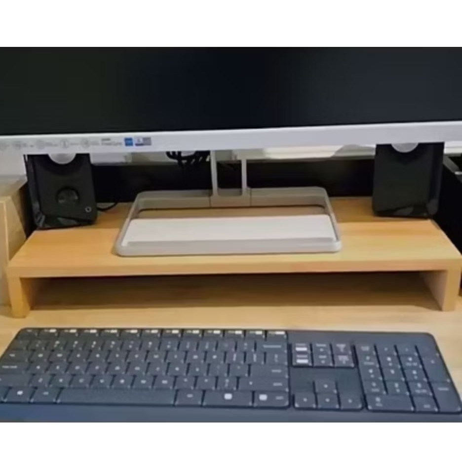 Dudukan laptop monitor /dudukan stand laptop monitor kayu/dudukan laptop monitor kayu