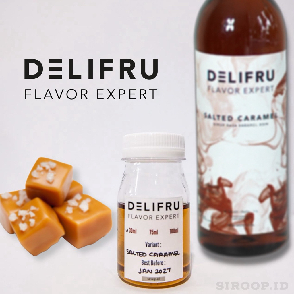 

Delifru Salted Caramel Syrup Repack 30ml 75ml 100ml