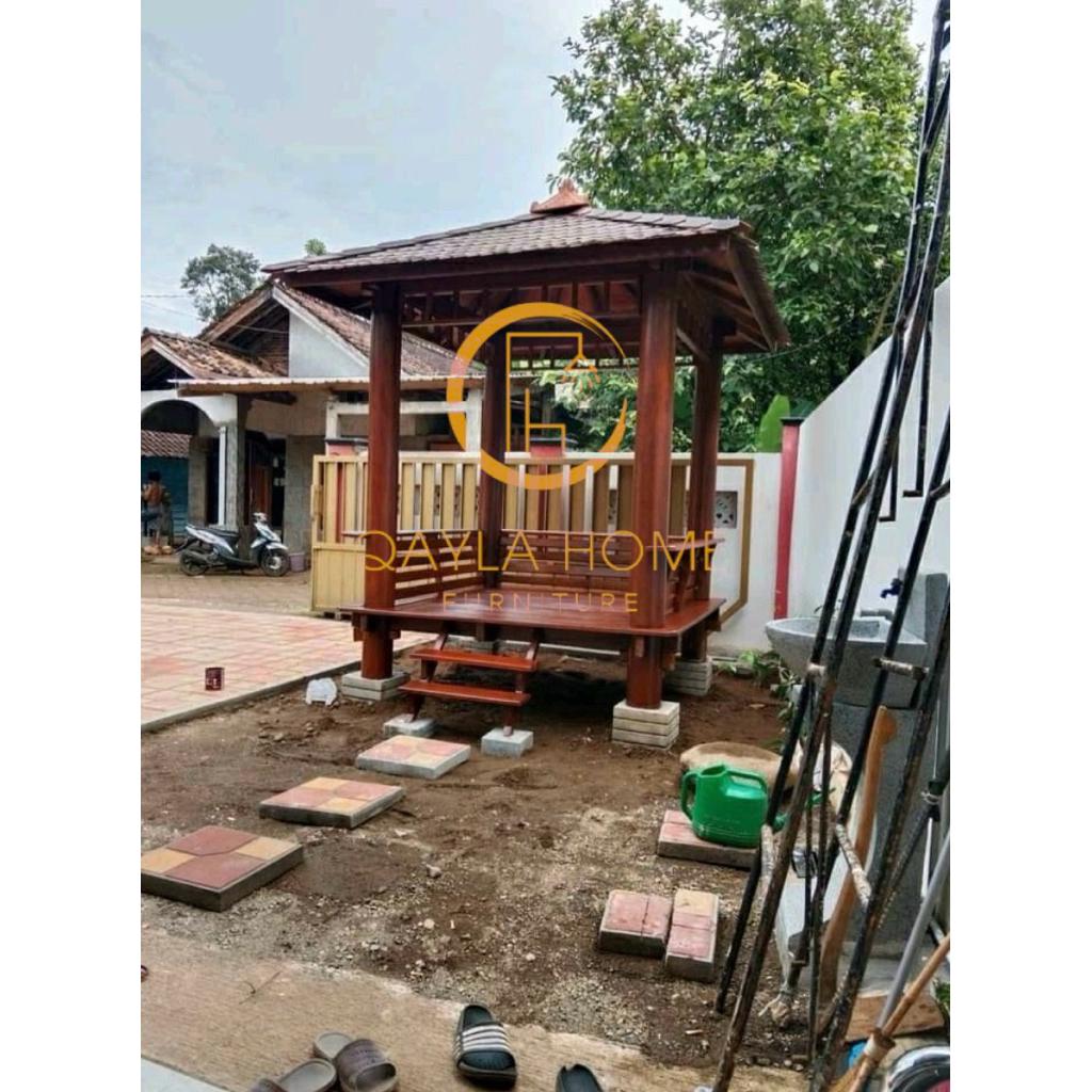 Gazebo | Gazebo 2x2 | Gazebo garden | Gazebo villa | Rumah kayu