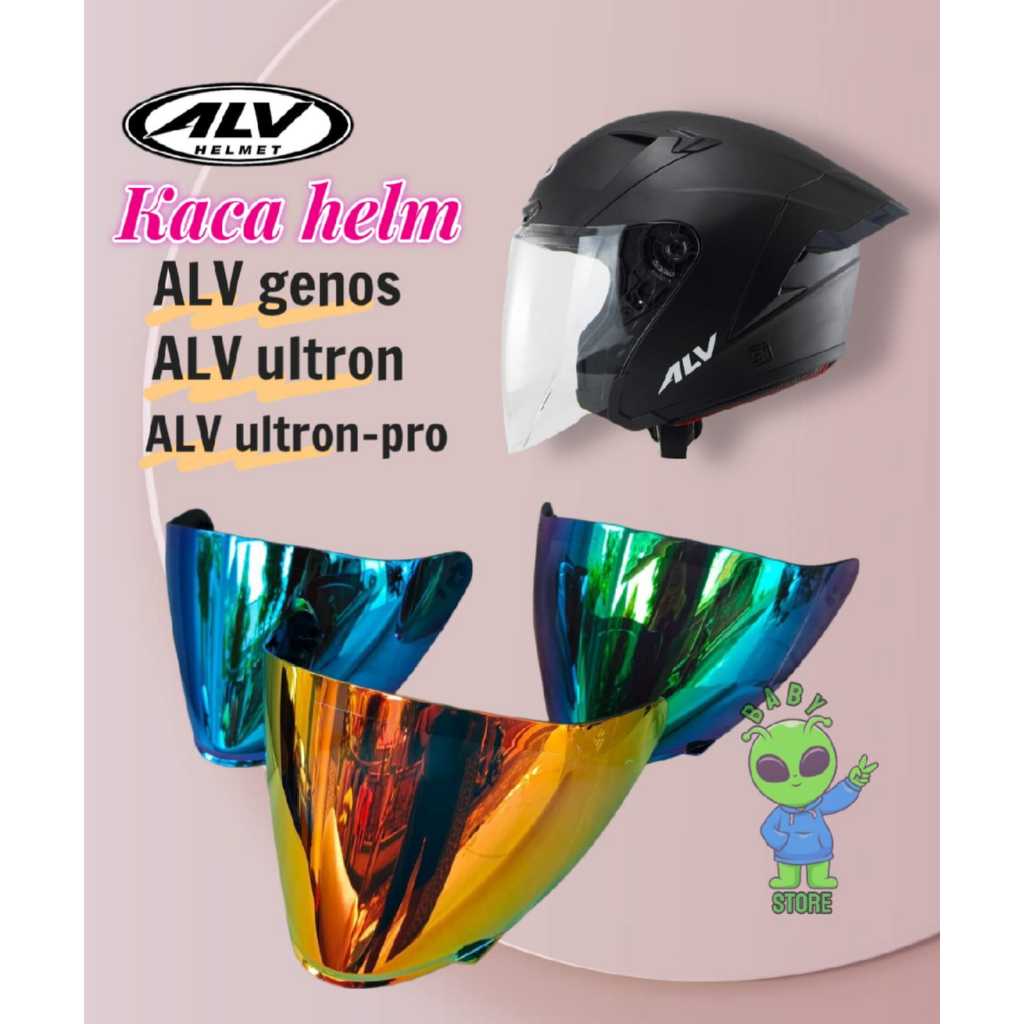 Kaca Helm ALV ULTRON, ALV ultron - Genos, Visor Helmet FLAT venom datar free rachet