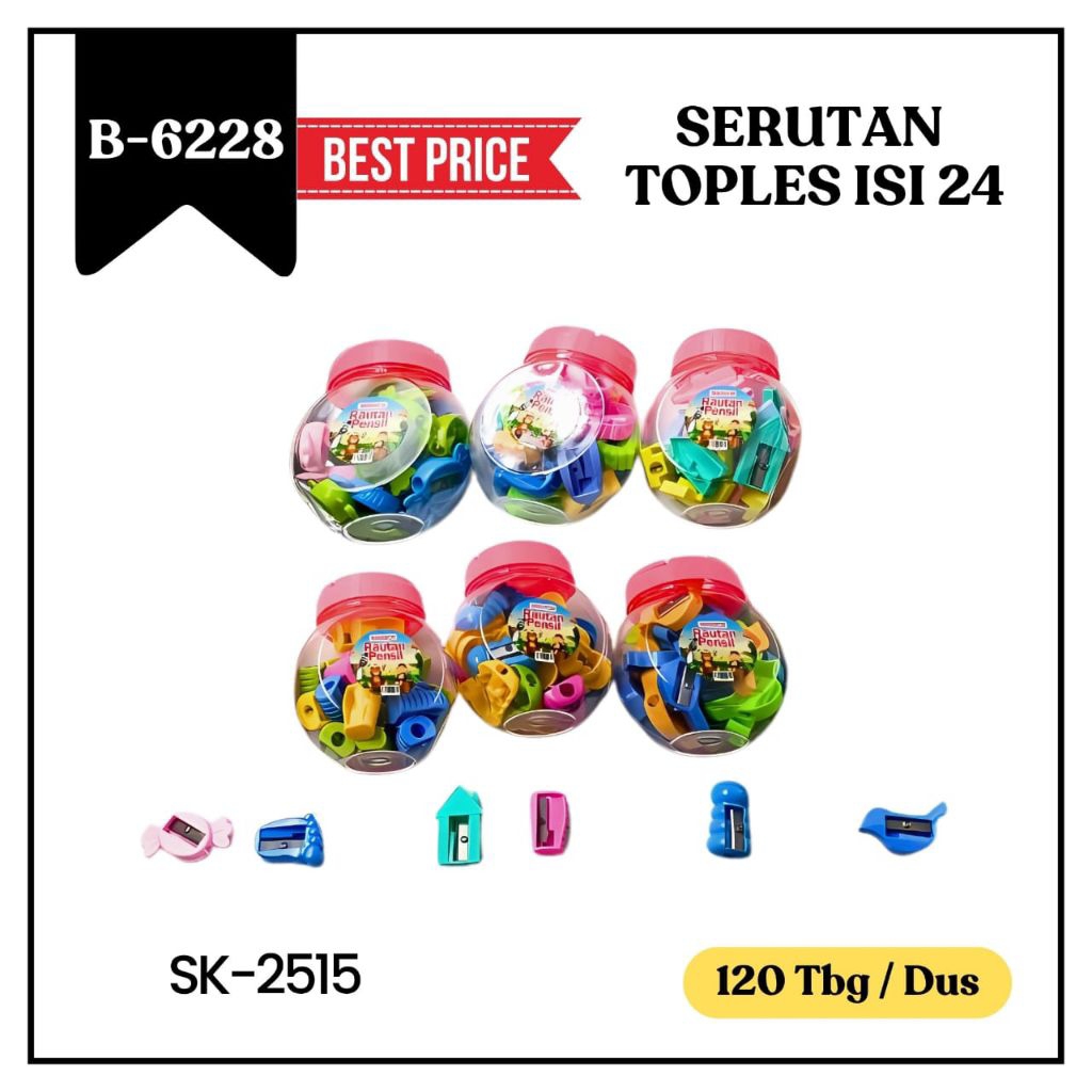 

GROSIIR (24pcs) SERUTAN TOPLES FANCY