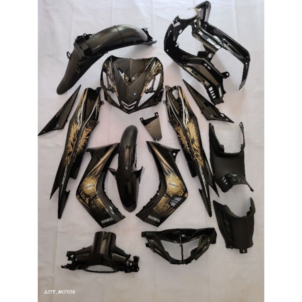 Full body halus kasar Jupiter mx lama 135 hitam + striping