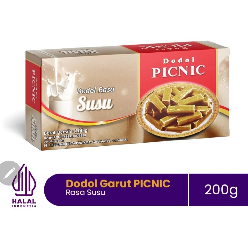 

Dodol Garut PICNIC Rasa SUSU 200G original langsung dari pabrik special legend asli garut