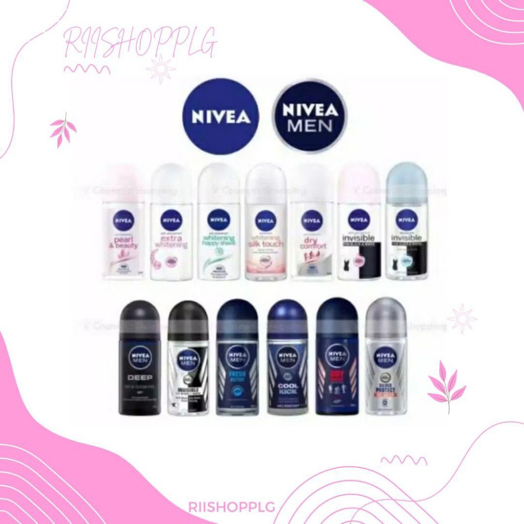 Riishopplg - Deodorant Nivea All Varian | Nivea Deodorant Roll 50ml | Deodorant Nivea Men 50ml | Deo