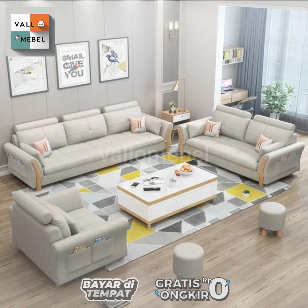 Sofa Minimalis Ruang Tamu 321 Mewah Terbaru