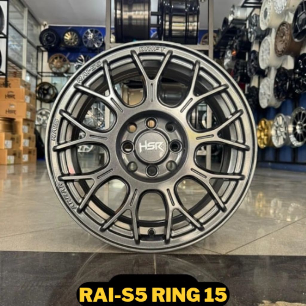 velg mobil brio agya avanza ring 15 pelek racing HSR WHEELS