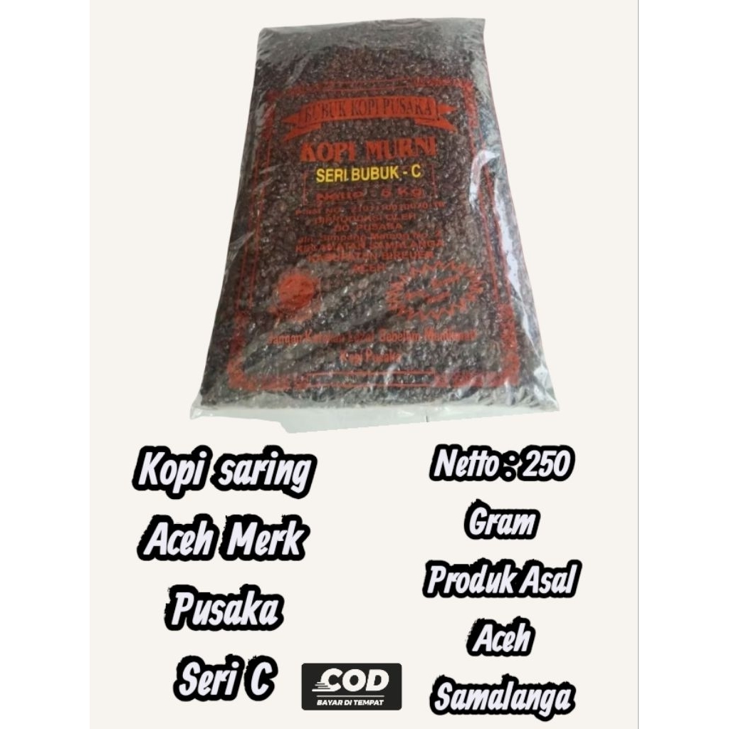

250 Gram Kopi Saring Cap Pusaka Seri C