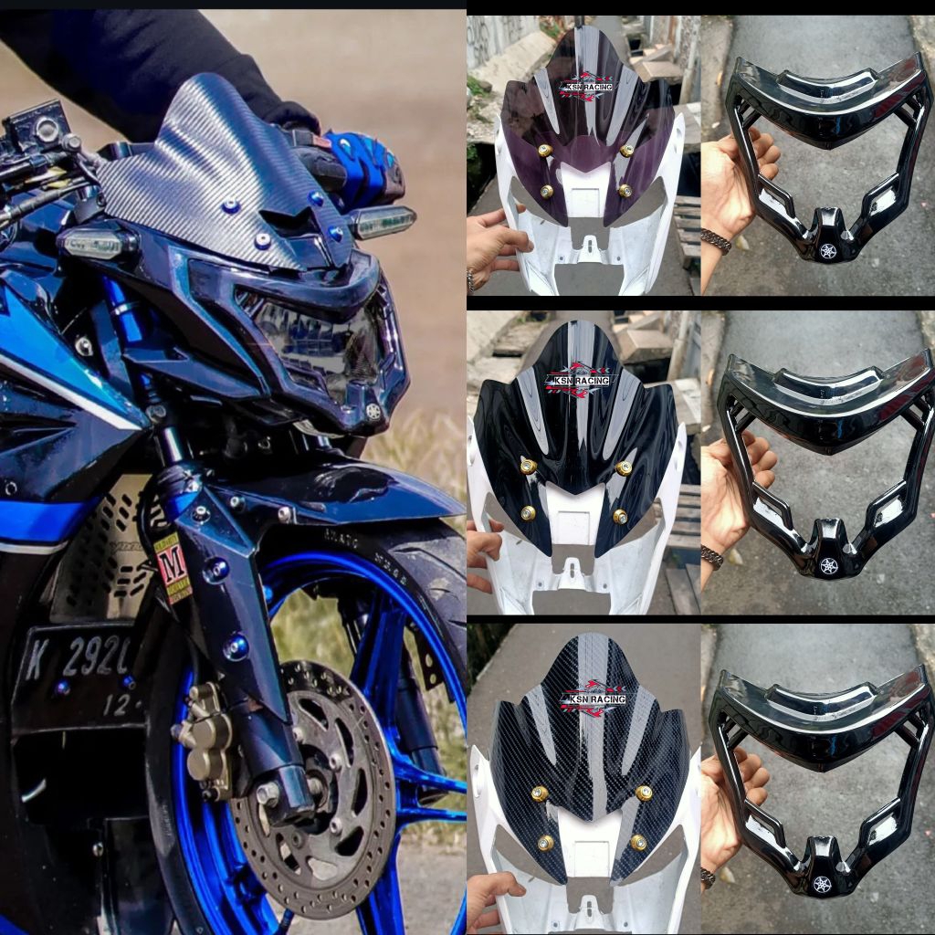 Visor vixion nva visor vixion new nva/advance tahun 2015-2016 sett cover lampu original yamaha