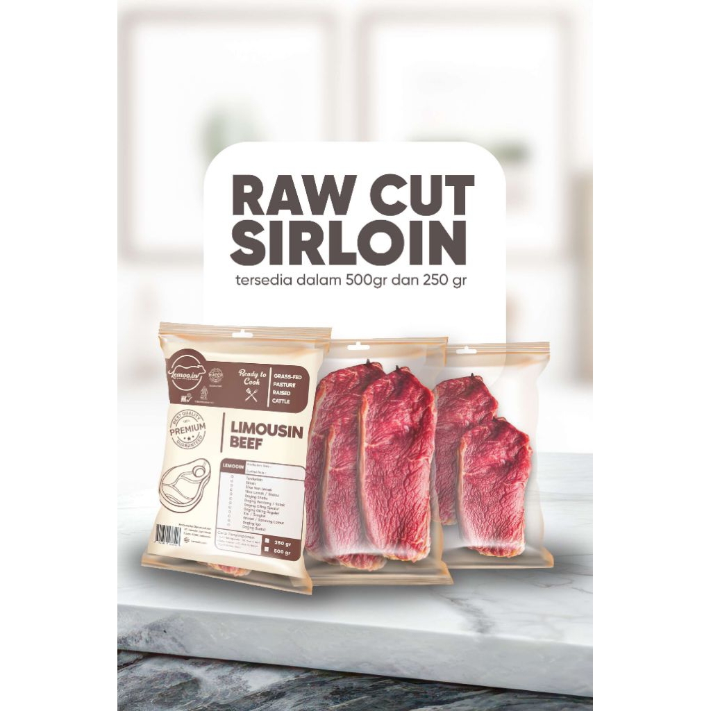 

Sirloin / Has Luar Grassfed Beef Lemooin | Daging Sapi Grassfed | Beef Lemooin | Daging Sapi Sehat | Bone Broth | Kaldu | Daging Sapi Lokal | Grassfed Beef | Organic Grassfed Beef | Daging Sapi Organik | It's Superfood | Superfood Store