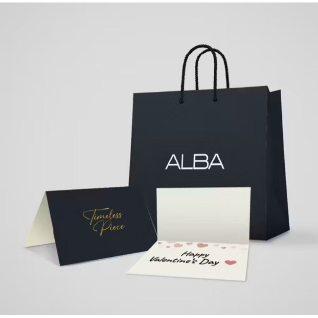 

Paper Bag ALBA 18x10x15cm ( wajib dengan pembelian jam tangan)