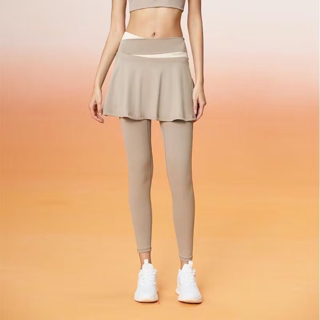 WIZI LEGGING ROK WARNA KHAKI SIZE M