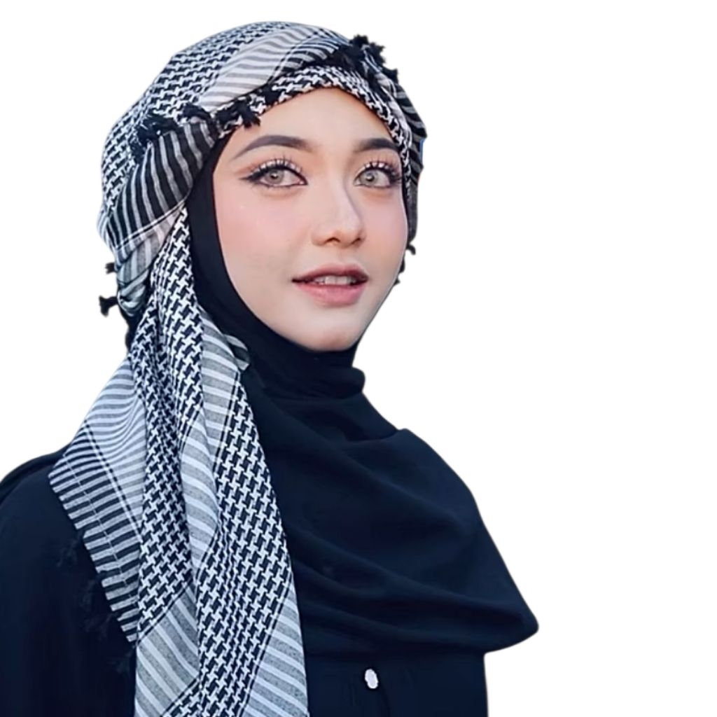 Sorban Hijab Arab Wanita Style Sorban Palestina