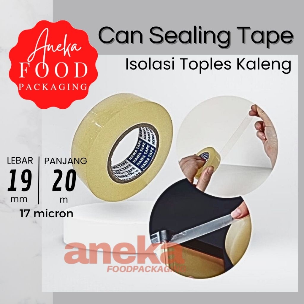 

Isolasi toples kaleng biskuit berry can tape sealing toples kue kering isolatip food grade selotip