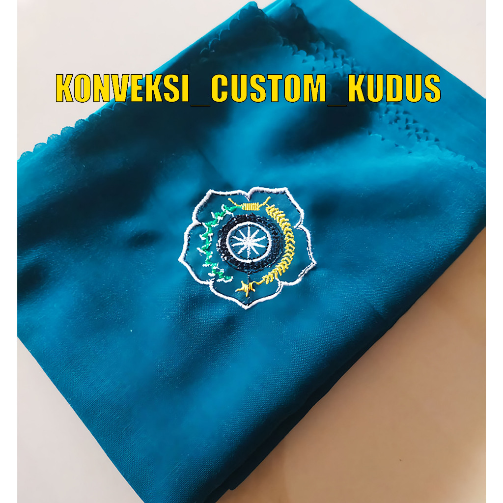 Jilbab Segiempat Hijau Tosca Seragam PKK / Jilbab PKK / Kerudung pkk / Jilbab pkk katun
