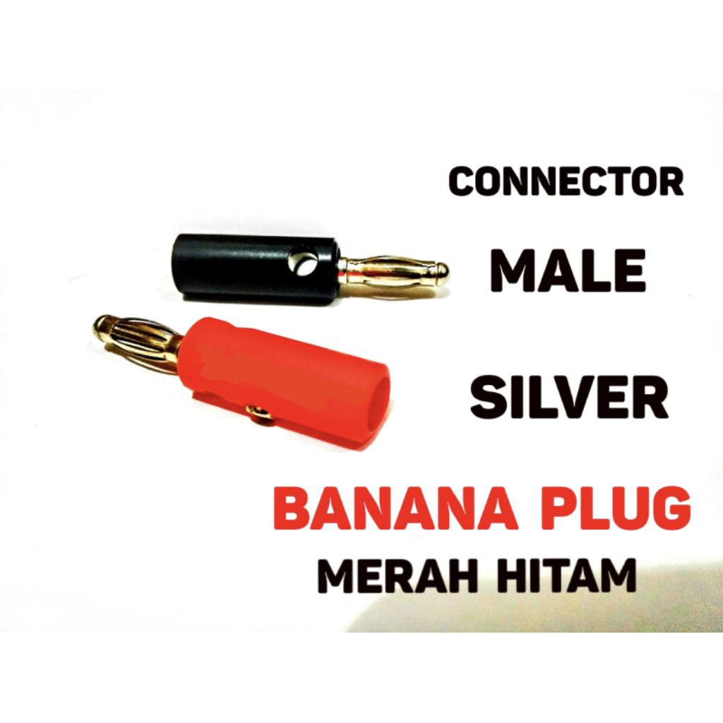 Banana Plug Female 4mm – Soket Speaker Merah Hitam Audio Terminal